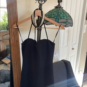 Chic Black Strappy Dress